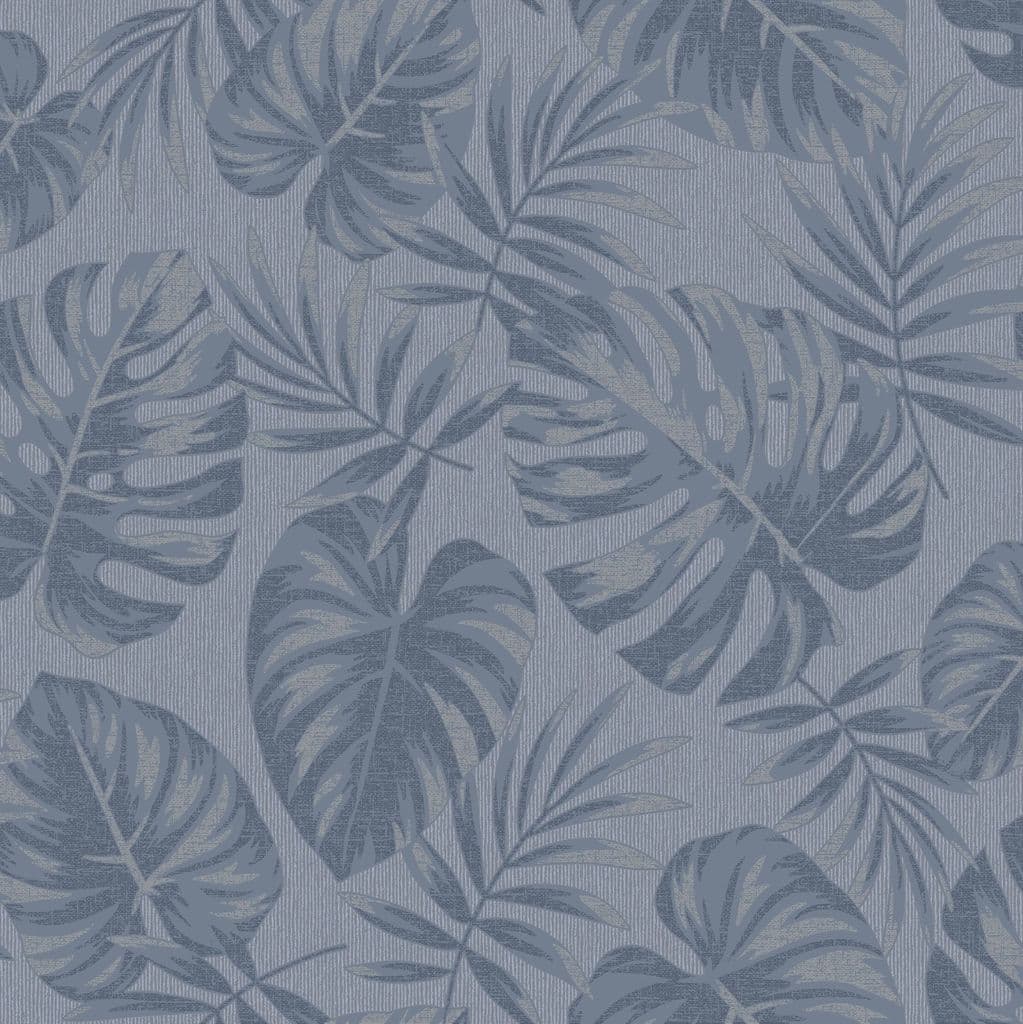 Holden Decor Riviera Leaf Navy 75912 Wallpaper